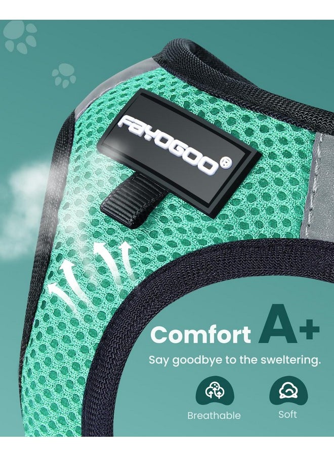 FAYOGOO - FAYOGOO Cat Harness and Leash Set | Upgrade Step-in Escape Proof Harness | Lightweight Soft Vest, No-Choke Design for Walking, Travel, Camping (Green) - Image 1