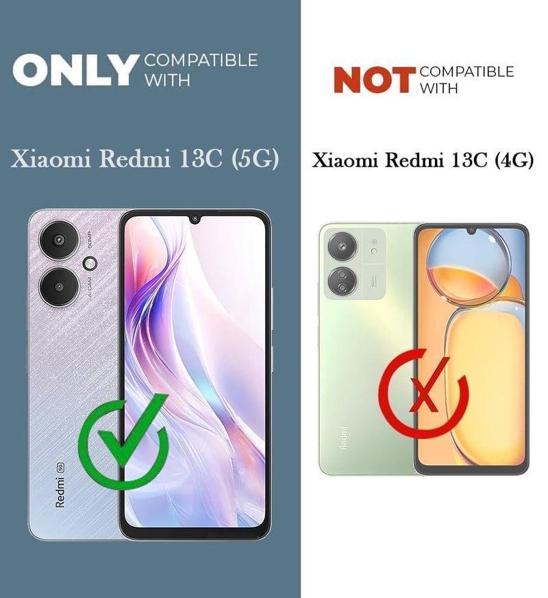 Jkobi Silicone Back Cover Case for Redmi 13C 5G (Textured Grip Design | Camera Protection | Slim and Light Weight | Soft Touch and Feel | Black) - Image 4