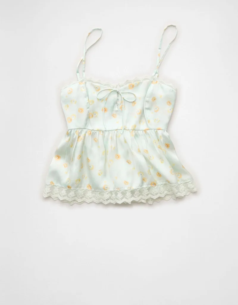 American Eagle  AE Tiered Ruffle Tank Top for Women | Best Price UAE