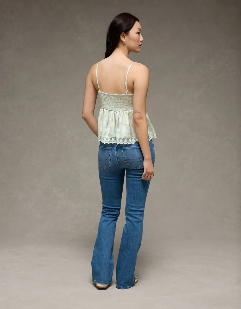 American Eagle  AE Tiered Ruffle Tank Top for Women | Best Price UAE