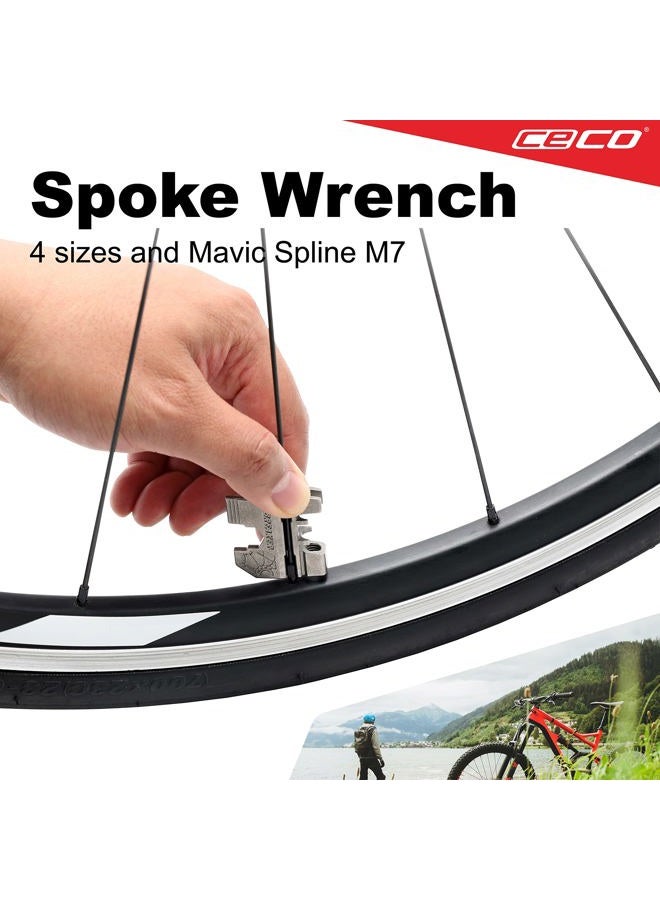 CECO USA 20 Function Bike Tool with Chain Breaker - Bicycle Multi Tool - Heavy Duty, Compact Pocket Sized, Lightweight - High Strength CR-V 6150 Tool Steel - Easy to Carry - Image 5