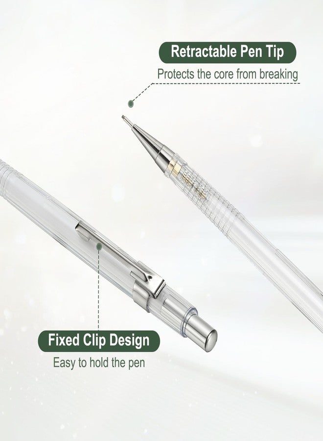 PATIKIL 3Pcs Mechanical Pencil 0.9mm, Lead Pencils Mechanical Holder Broad Point Automatic Plastic Holder with Eraser for Drawing Art Sketching Woodworking, White - Image 4