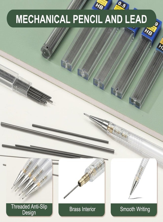 PATIKIL 3Pcs Mechanical Pencil 0.9mm, Lead Pencils Mechanical Holder Broad Point Automatic Plastic Holder with Eraser for Drawing Art Sketching Woodworking, White - Image 3