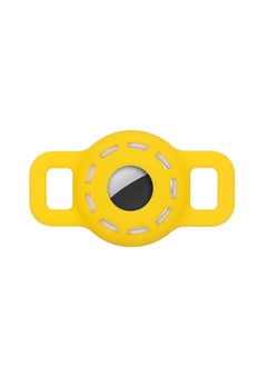 Pet Cat Dog Lost Strap For Apple Airtags Anti-lost Locator Tracker Case-Color:Yellow-Applicable Model:Medium
