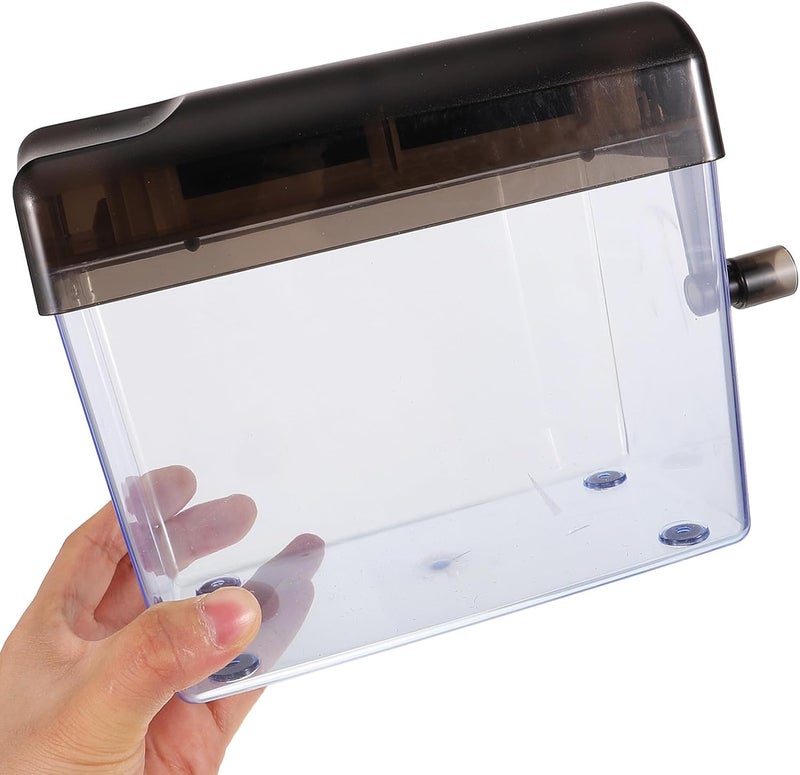 Zerodeko Manual Paper Shredder Desktop Hand Shredder A6 Small Wear-Resistant Crosscut for Home Office Use - Image 4
