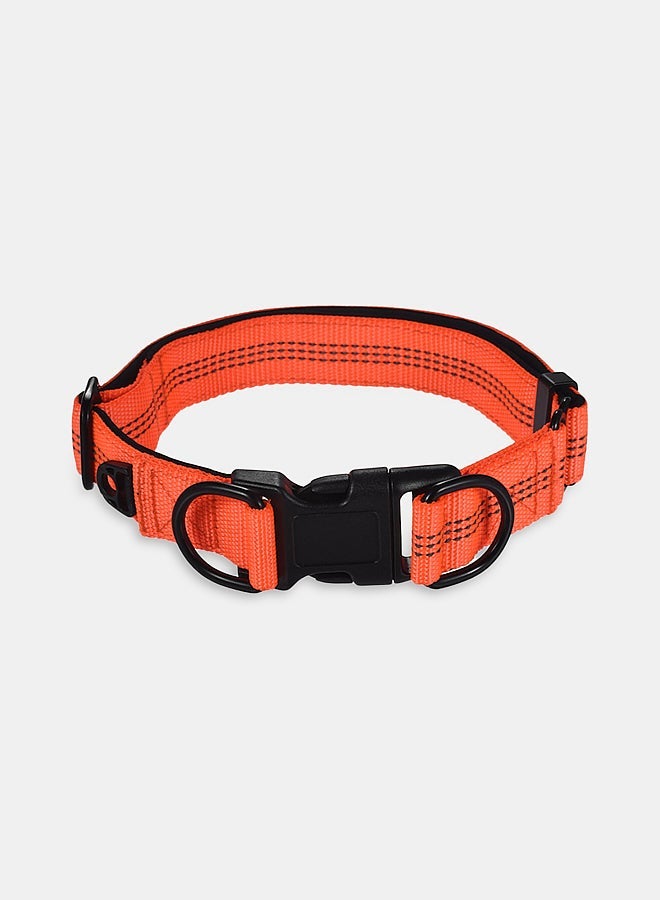 NIBEMINENT Dog Collar Strap Orange/Black