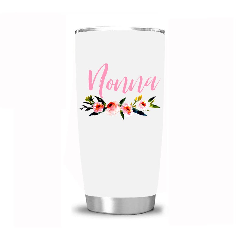 HasdonHill HasdonHill Nonna Travel Coffee Mug for Grandma Stainless Steel Vacuum Insulated Tumbler 20 oz 