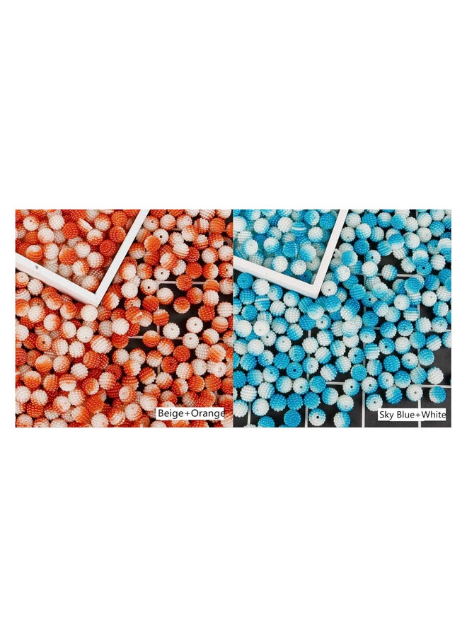 Color Bayberry Acrylic Beads, Handmade Material for DIY Hair Accessories, DIY Crafts Headwear Accessories, 50pcs, 10mm (Pack of 200pcs 50x4, Mixed/Random Colors)  - Image 3