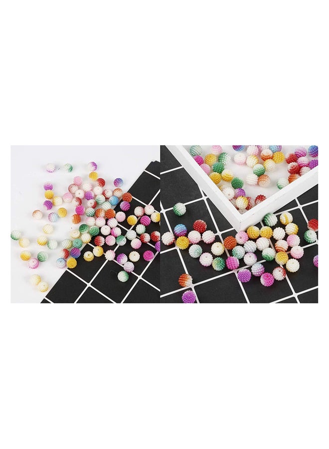Color Bayberry Acrylic Beads, Handmade Material for DIY Hair Accessories, DIY Crafts Headwear Accessories, 50pcs, 10mm (Pack of 200pcs 50x4, Mixed/Random Colors)  - Image 2