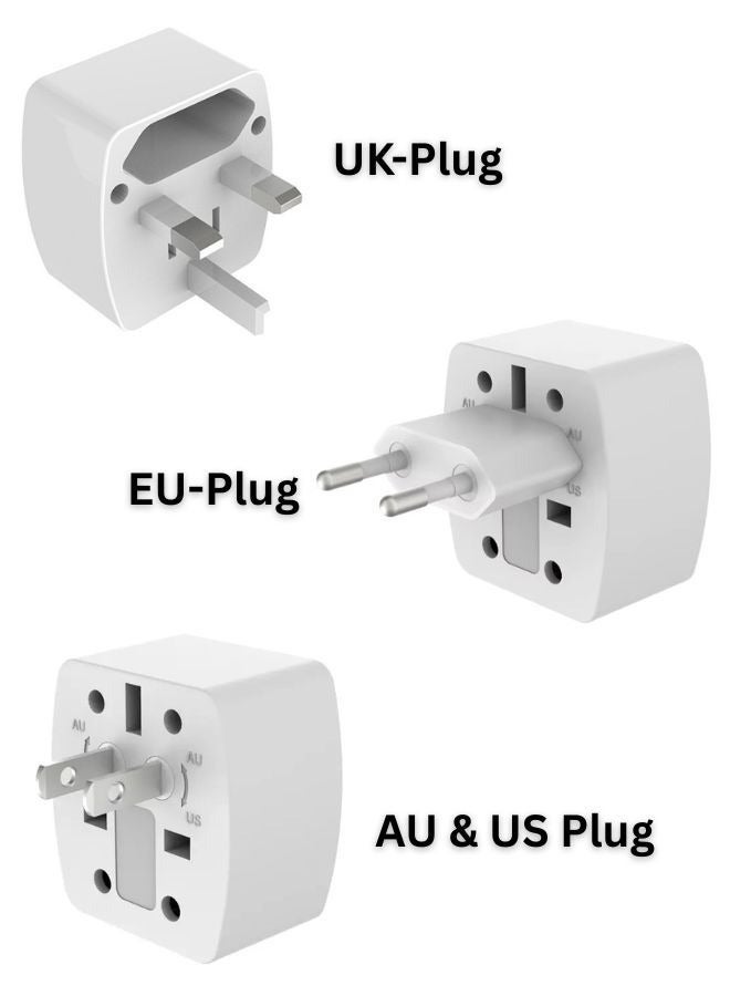 Universal Conversion Plug for Travel Adaptor Connect to The Worldwide Charger Plug White - Image 2