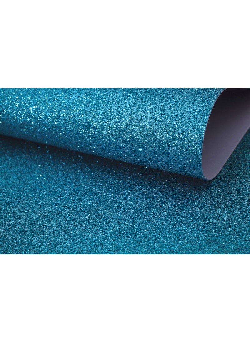 Ticon A4 Glitter Adhesive Eva 40 Pieces 20 x 30 cm Blue  - Image 2