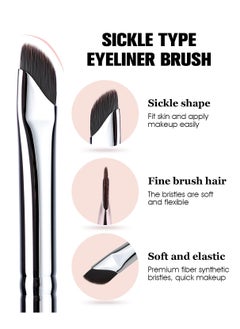 Eyeliner Brush, EIGSHOW Sickle Angled Eyeliner Brush Gel Eye Liner Makeup Brush for Precise Eyeliner Eyebrow Eyelid Ultra Thin with Curved Bristle - Black - pzsku/Z9F2ABE672C66DE71F8DCZ/45/_/1735907215/73a40344-05bc-4189-84ce-a9cf1da38fd8