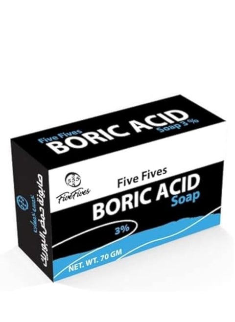 Five Fives 3% Boric Acid Soap - 70 gm
