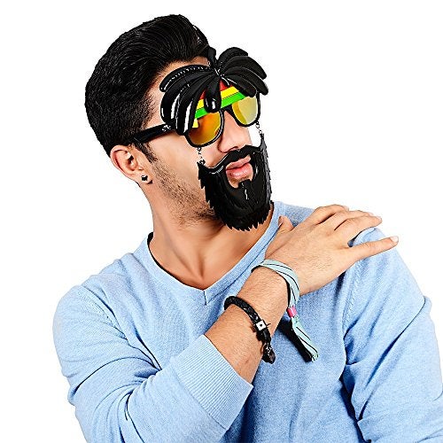 Sun-Staches Rasta Sunglasses Costume Party Favors UV400 One Size Fits Most - Image 4