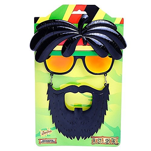 Sun-Staches Rasta Sunglasses Costume Party Favors UV400 One Size Fits Most - Image 3