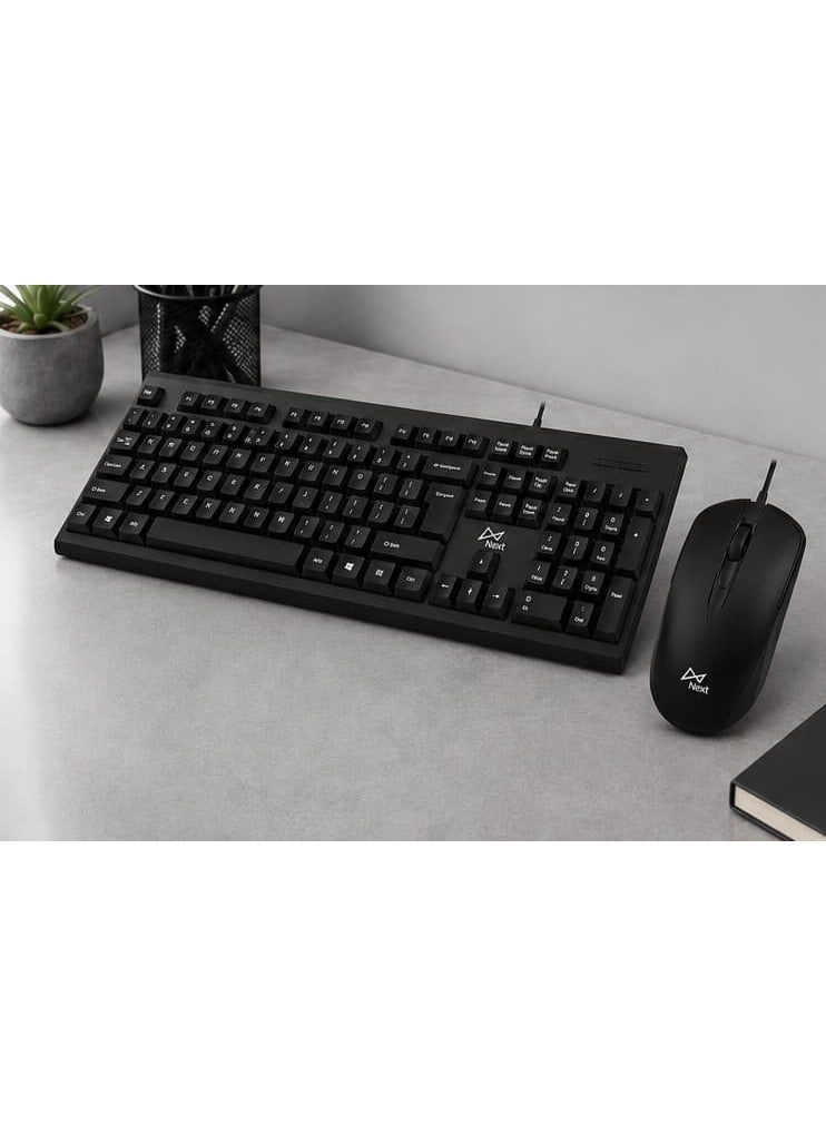 Next K1006 Wired Mechanical Feel Keyboard & Mouse Combo Set - Image 4