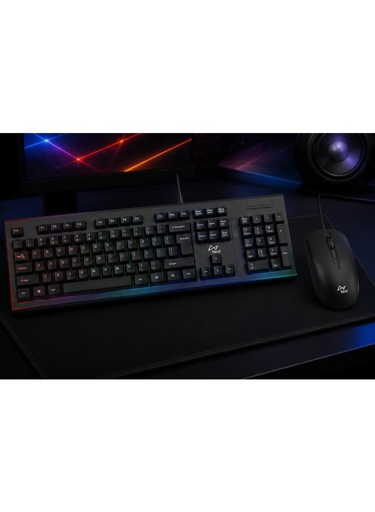 Next K1006 Wired Mechanical Feel Keyboard & Mouse Combo Set - Image 2