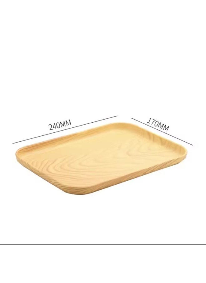Generic Wooden serving tray set, bamboo wood material, 3-piece set, different sizes: 24 x 17 cm 31 x 22 cm 38 x 26.5 cm  - Image 3