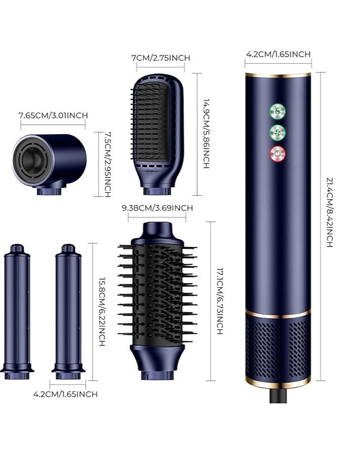 general 5 in 1 Hair Dryer Brush 110000RPM 20m/s Airflow High-Speed Hot Air Brush,0.75LB Aluminum Mini Lightweight Design320 Million Negative Ionic Blow Dryer Brush Hair Styler Curling Iron,Thermal Brush Set - Image 4