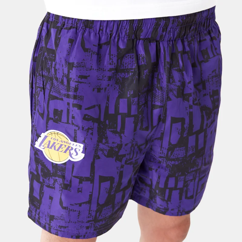 NEW ERA Men's NBA Los Angeles Lakers Allover Print Shorts