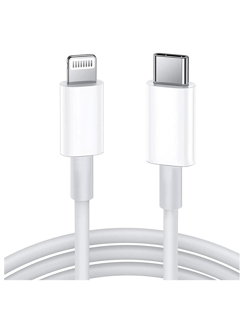 CROIRE كابل شحن USB من نوع C PD للإضاءة لجهاز iPhone أبيض - Image 1
