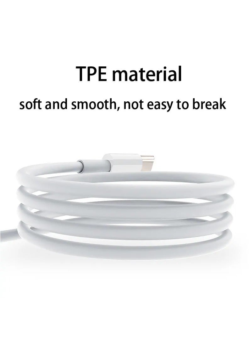 CROIRE كابل شحن USB من نوع C PD للإضاءة لجهاز iPhone أبيض - Image 3