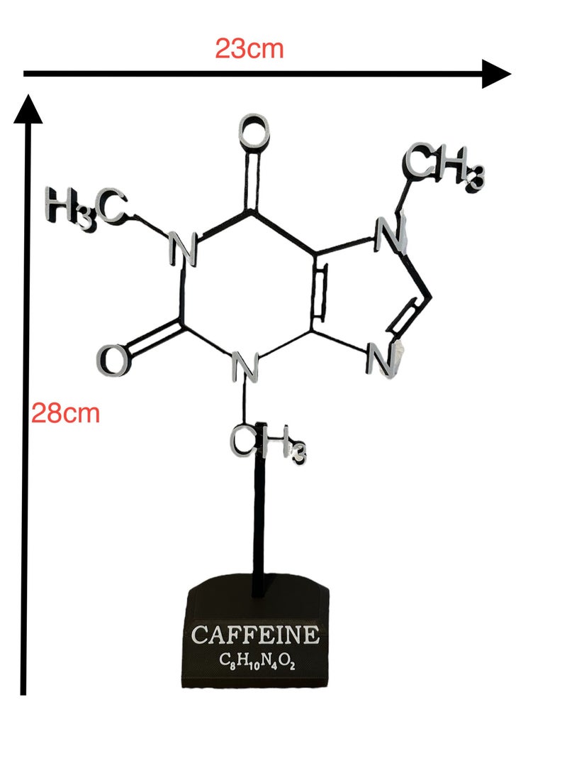 Caffeine molecule Caffeine molecule trophy