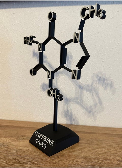 Caffeine molecule Caffeine molecule trophy