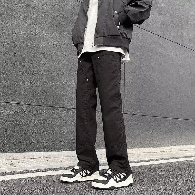 Unisex Classic Denim Jeans Loose Fit Daily Outdoor Wear - Image 2