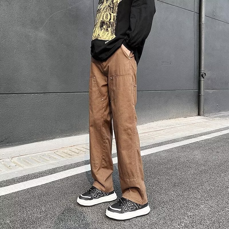 Unisex Classic Denim Jeans Loose Fit Daily Outdoor Wear - Image 3
