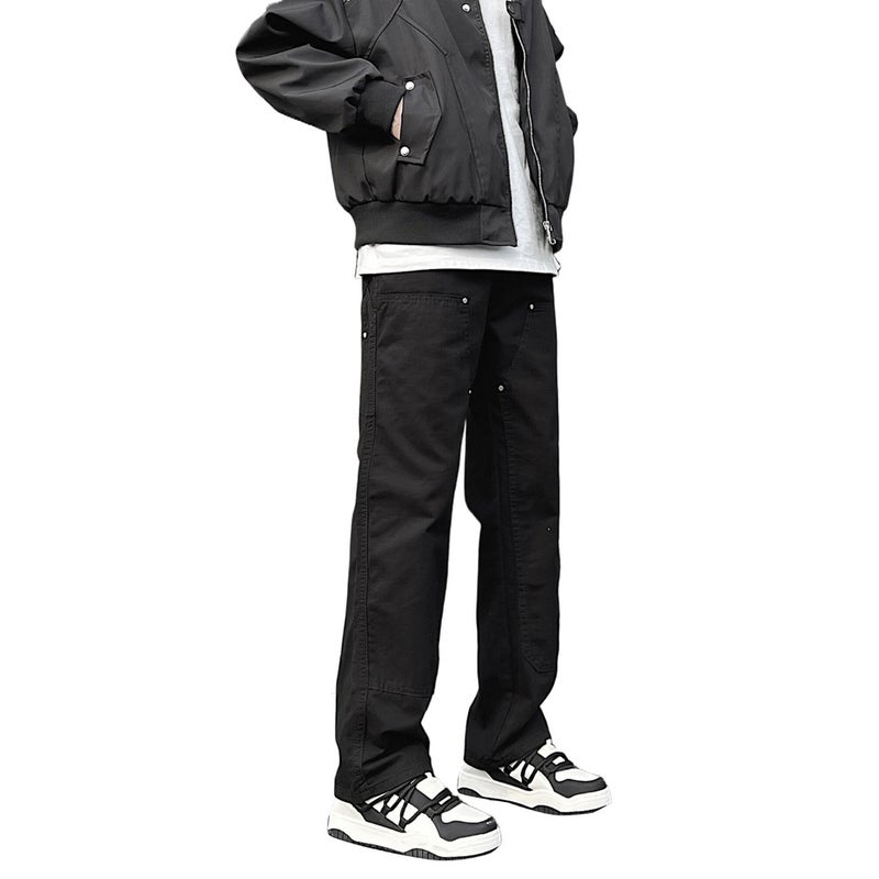 Unisex Classic Denim Jeans Loose Fit Daily Outdoor Wear - Image 4