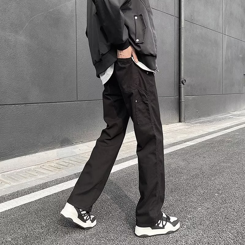 Unisex Classic Denim Jeans Loose Fit Daily Outdoor Wear - Image 1