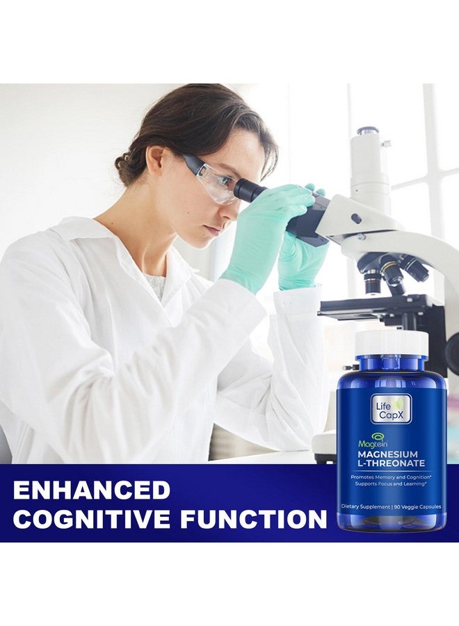 LIFE CAPX Magnesium L-Threonate Capsules, Original Patented Magtein™ Form of Magnesium (Mg), Improve Memory, Cognition and Sleep Quality (90 Capsules) - Image 5