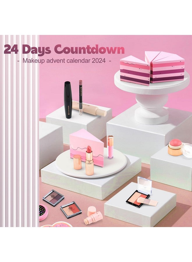 Color Nymph Makeup Advent Calendar 2024, 24 Days Advent Calendar Christmas New Year Birthday Makeup Gift Sets for Beauty Cosmetic Starter Kit For Teens Girlfriend Daughters Surprise Holiday Gift Pink - Image 2