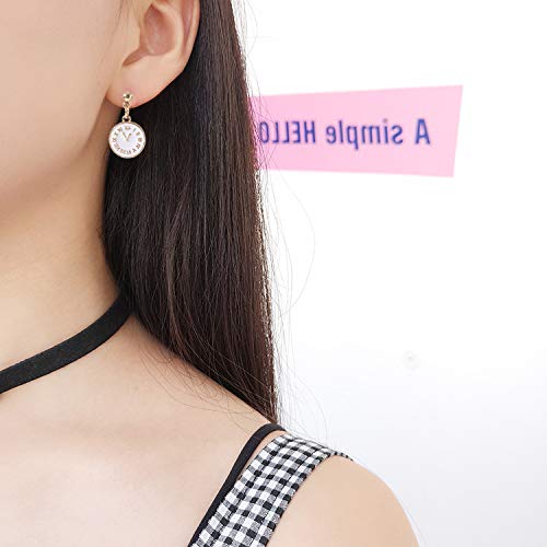 FUTIMELY Queen of Hearts Dangle Drop Earrings, Asymmetric Long Clock Poker Earrings Queen of Hearts Costume Accessories for Women Halloween Theme Accessories - Image 4