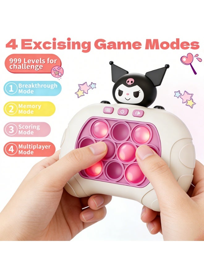 Pop Fidget Games for Kids, Handheld Quick Push Bubble Toy, Push Bubble Pop Puzzle Game, More Challenging Travel Portable Puzzle Game Machine for Kids Girl Boy Birthday Gift - Image 3
