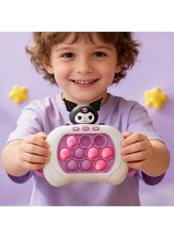 Pop Fidget Games for Kids, Handheld Quick Push Bubble Toy, Push Bubble Pop Puzzle Game, More Challenging Travel Portable Puzzle Game Machine for Kids Girl Boy Birthday Gift - Image 4