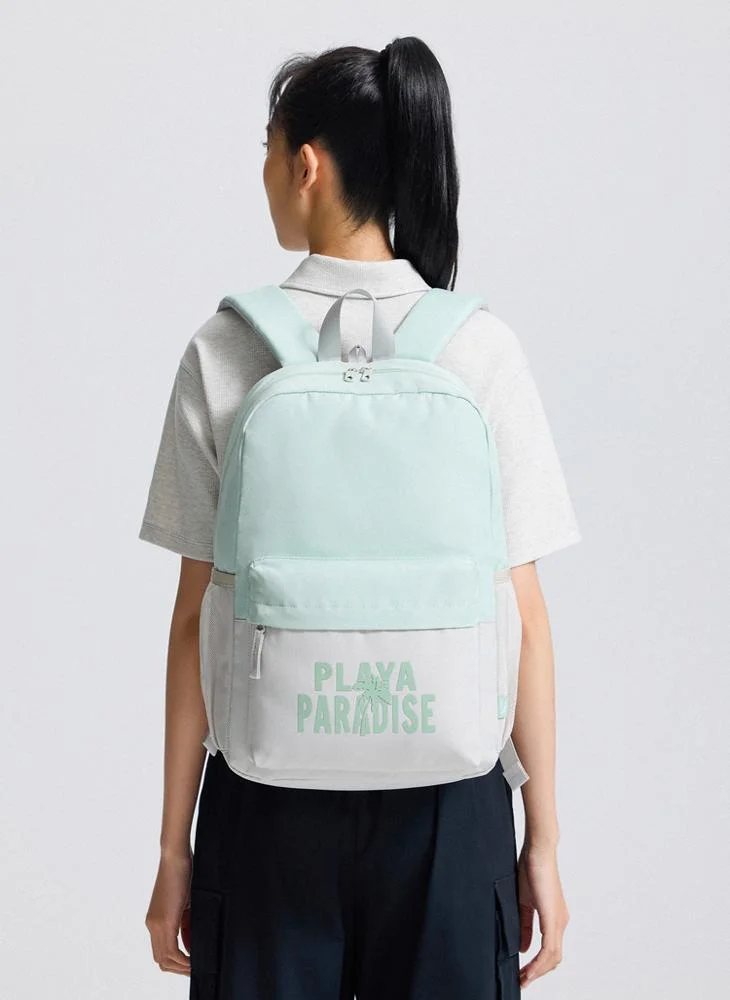 انتا حقيبة ظهر أنتا للجنسين رماديأخضر فاتح