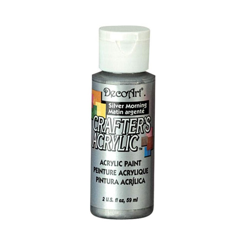 DecoArt Acrylic Paint Silver Morning 59 ml Pack of 1Package may vary