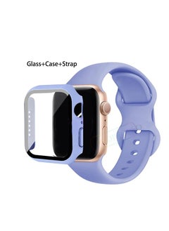 Generic Band with Case For Apple Watch Ultra 49mm,Adjustable Silicone Sport Loop Ocean Strap Men Women Strap With Protective Cover Screen Shockproof for iWatch Ultra 2 49mm  - Image 1