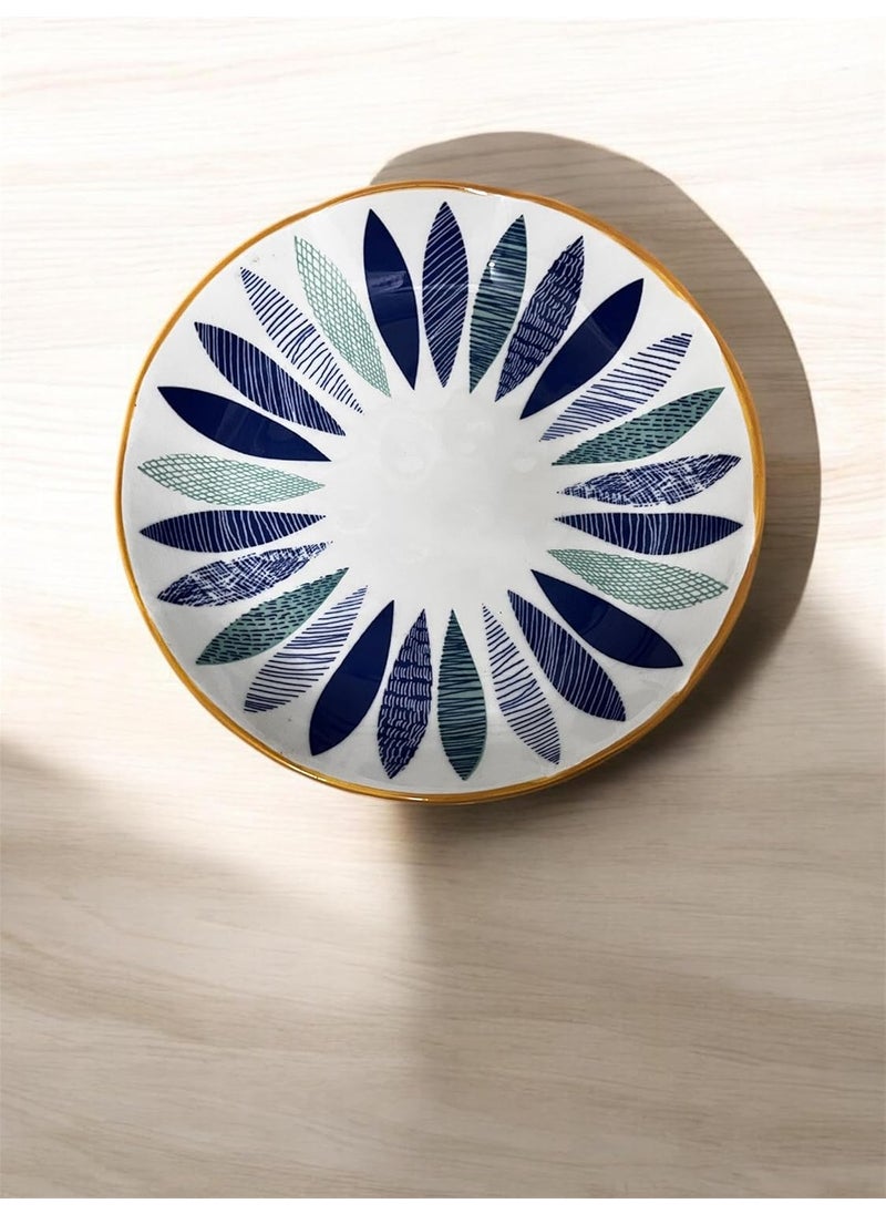 HOMEAWARE HOMEAWARE Luxury Handmade Ceramic Dessert Plate Thick Durable Elegant Leaf Design Microwave Dishwasher Safe Premium Box Packaging Modern Handcrafted Uniqueness  - Image 2