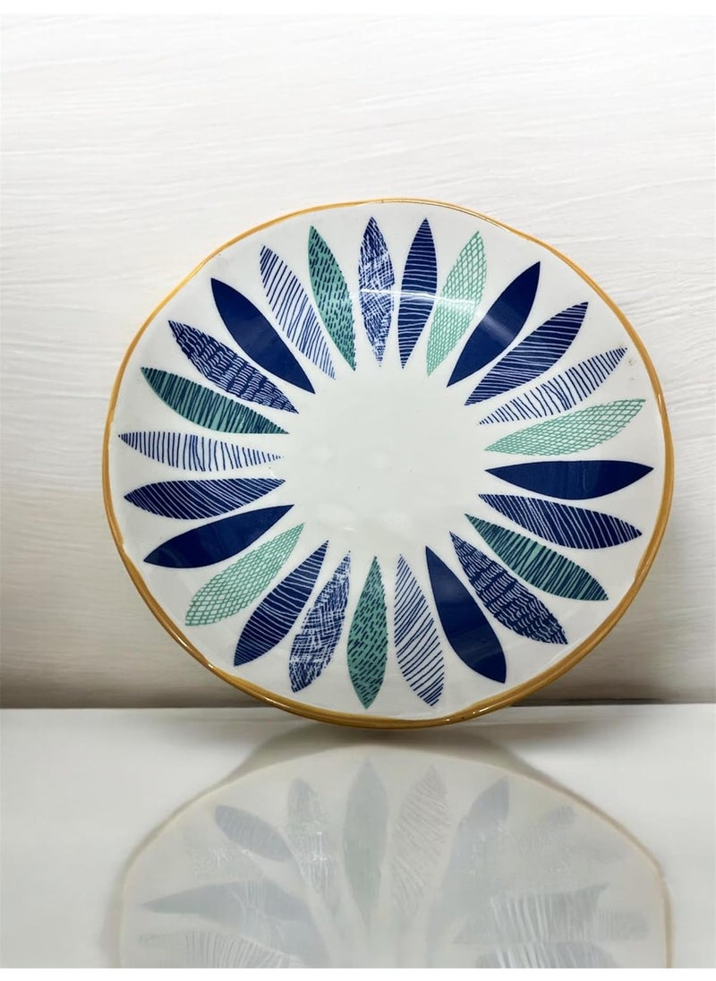 HOMEAWARE HOMEAWARE Luxury Handmade Ceramic Dessert Plate Thick Durable Elegant Leaf Design Microwave Dishwasher Safe Premium Box Packaging Modern Handcrafted Uniqueness  - Image 5