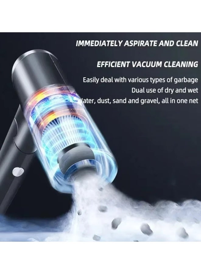 oldlaiben Handheld Car Vacuum Cleaner,Cordless Car Vacuum Cleaner,Vacuum Cleaner And Air Duster, 120w High Power Hand Held Vacuum With Multi-Nozzles For Car, Home, Office, Pet - Image 5