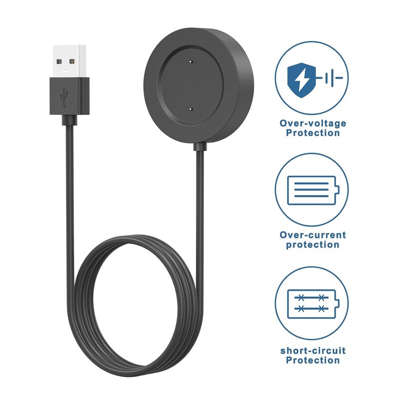 Mugust Charger for Xiaomi Mi Watch/S1 Active/Colour Sport/Color2 - Replacement USB Charging Cable for Smart Watch Accessories (100 cm) - Image 4