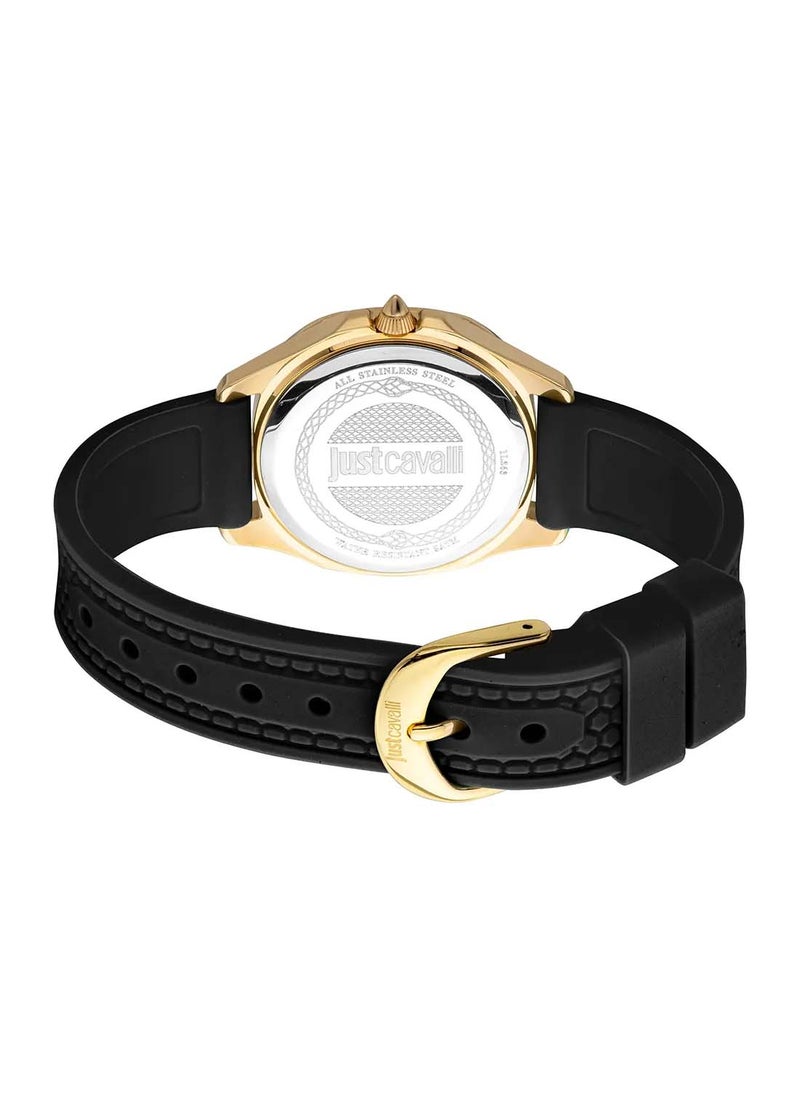 Just Cavalli - Women's Tonneau Shape Silicone Wrist Watch JC1L263P0025 - 33 Mm - Image 1