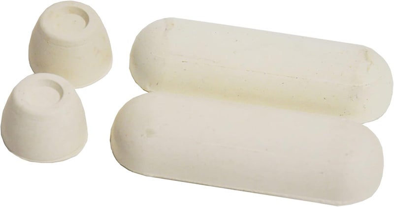 Danco 10062 Universal Toilet Seat Bumper, For Use With Toilet Seats, Rubber, White - Image 1