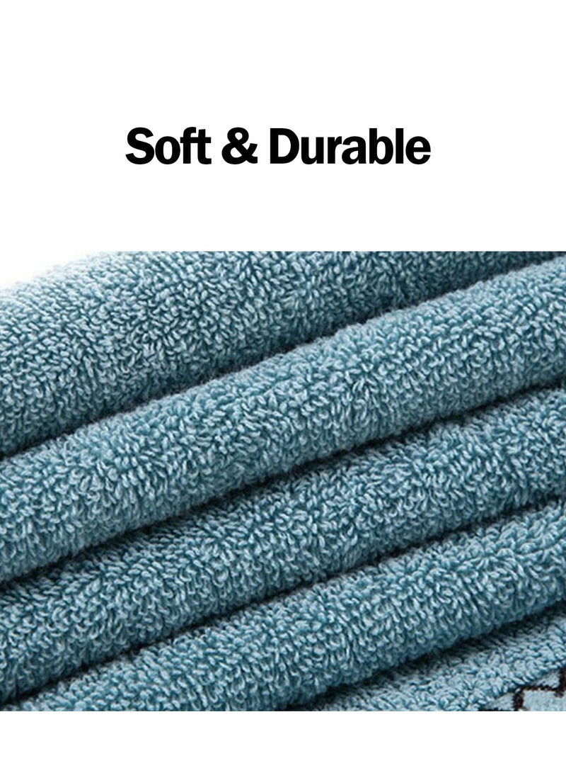 Hand Towels, 4 Pcs 100% Cotton Face Towels Ultra Soft and Highly Absorbent Washcloth Towel - Image 3