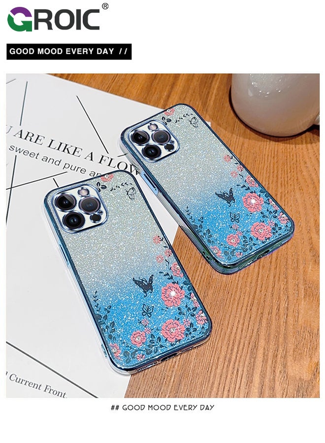 GROIC For iPhone 15 Pro Max Case,Slim Thin Shinny Sparkly Soft TPU Shockproof Protective Phone Cover,Gradient Glitter Shockproof Non-Slip Bumper Protective Shell for iPhone 15 Pro Max 6.7 Inch - Image 4