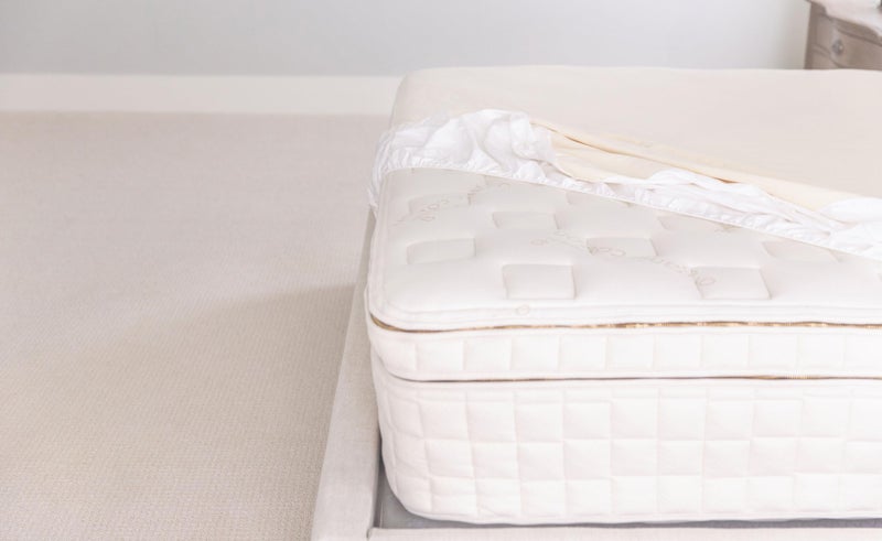 Naturepedic حامي مرتبة مضاد للماء من ناتشر بيديك، غطاء مرتبة قماش مرن مناسب لعمق 9"-16"، توين XL - Image 3