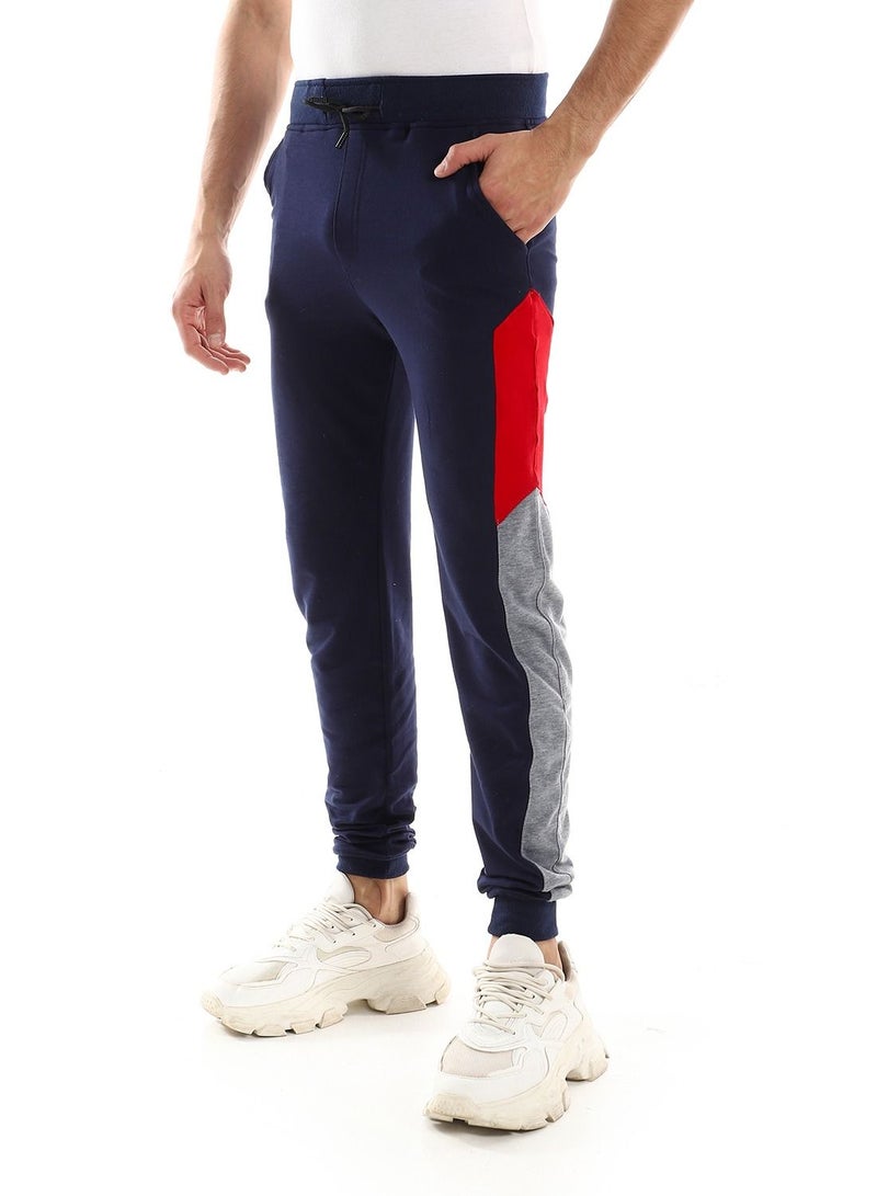 Caesar Detailed Casual Sweatpants With Coloured Side  - Image 2
